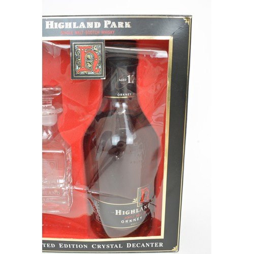 119 - One Gift Pack bottle Highland Park Aged 12 years Single Malt Scotch Whisky Limited Edition with Crys... 