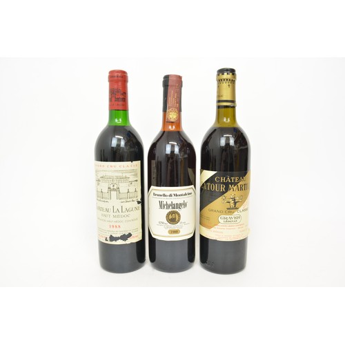 135 - Three bts of wine consisting of one bt Brunello di Montalcino Michelangelo,1980,one bt Chateau Latou... 