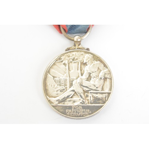 184 - A British military George VI Imperial Service medal awarded to Herbert Robert Wright Taylor together... 