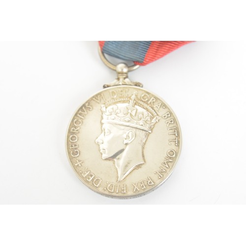 184 - A British military George VI Imperial Service medal awarded to Herbert Robert Wright Taylor together... 