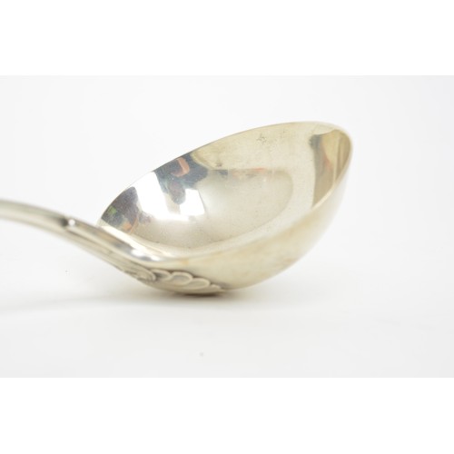 216 - Victorian silver ladle, shell design, hallmarked London c.1842, approx weight 290g.