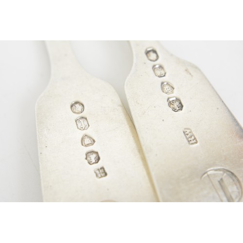 219 - Georgian and Victorian silver forks, (x8) approx weight 553g.