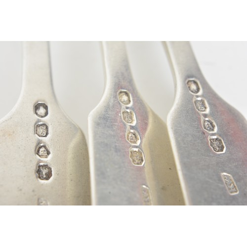 219 - Georgian and Victorian silver forks, (x8) approx weight 553g.