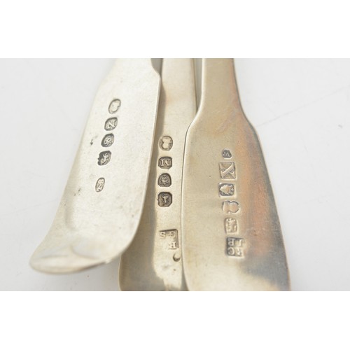 224 - Collection of Georgian silver dessert spoons and ladles, approx gross weight 462g.