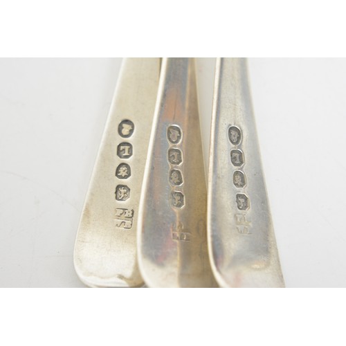 224 - Collection of Georgian silver dessert spoons and ladles, approx gross weight 462g.