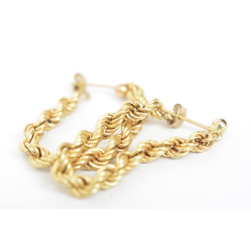 241 - x3 pairs of vintage gold earrings, mixed designs, combined gross weight 9.7g. Missing butterflies.