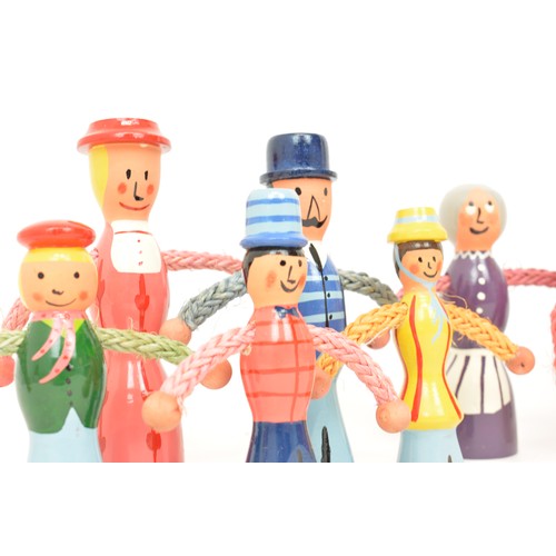 109 - Rare - Sheila McCullagh wooden people (Roger Red Hat series), in original box and fantastic conditio... 
