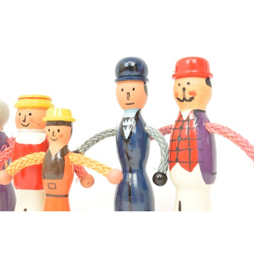 109 - Rare - Sheila McCullagh wooden people (Roger Red Hat series), in original box and fantastic conditio... 