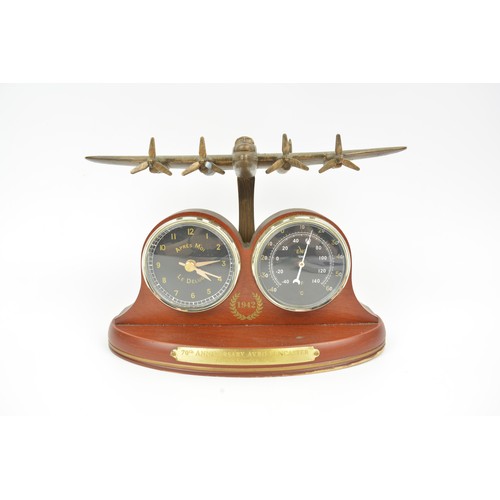 Dambusters, 70th anniversary Avro Lancaster bomber clock with dual ...