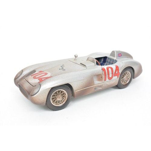 Maisto 1/18 scale Mercedes Benz 104, bonnet signed by Stirling Moss