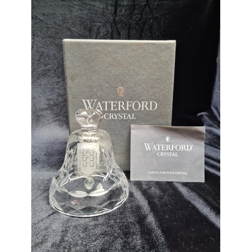 191 - Waterford crystal bell and box Dublin 1988