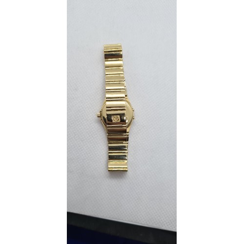 17 - Omega 18ct Gold constellation ladies watch. In Super like new condition. Bought in 2001 from Weir an... 