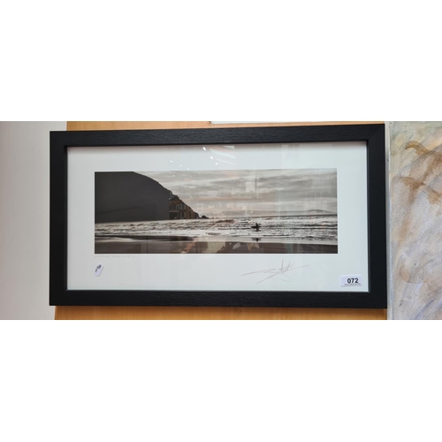 72 - Large landscape Original photograph by Giles  Norman of Coumeenole beach 2010 Signed and Embossed.