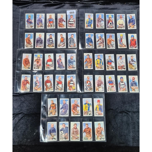 89 - Full set of 50 Speedway Riders by Players 1937 originals in VGC.