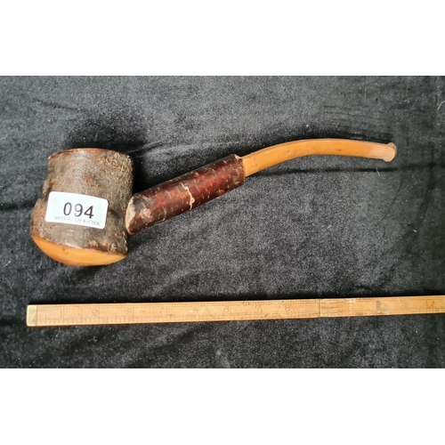 94 - Oversized wooden pipe. about 14