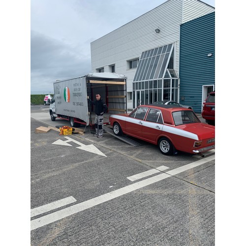 5 - FORD CORTINA MARK II, SUPER 1600, 1968, manual, 4 door saloon. showing 60,000 miles, Red with dark s... 