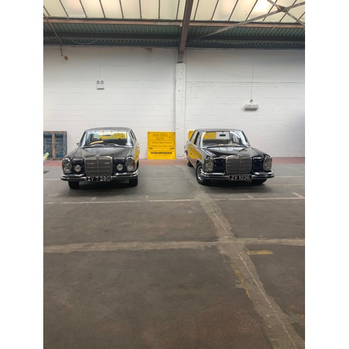 6 - Mercedes 250 S (2.5L), 1967, Auto, 4 door saloon, showing 60,000 miles, dark burgundy with light bei... 