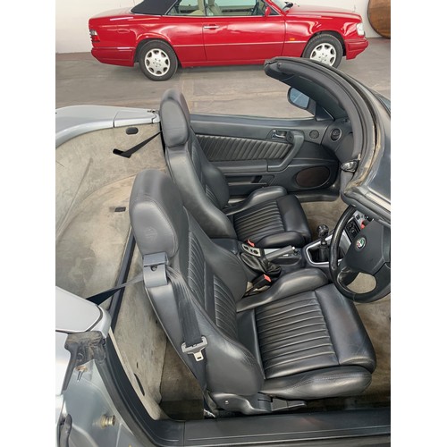 10 - ALFA ROMEO SPYDER V6, 3L, 2001, AS NEW WITH ONLY 17K MILES, SILVER WITH BLACK LEATHER INTERIOR. WE B... 