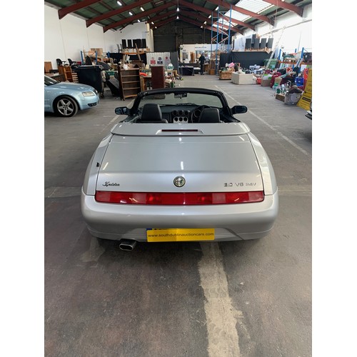 10 - ALFA ROMEO SPYDER V6, 3L, 2001, AS NEW WITH ONLY 17K MILES, SILVER WITH BLACK LEATHER INTERIOR. WE B... 