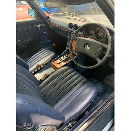 19 - MERCEDES 350 SL , 1977 (vintage), 88K miles (un-warranted), SILVER, SILVER HARDTOP AND NAVY SOFT TOP... 