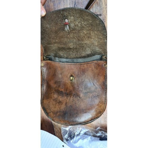 336 - Leather pouch Circa 1900 Came in with holster maybe for Ammo or other bits. Some one also suggested ... 