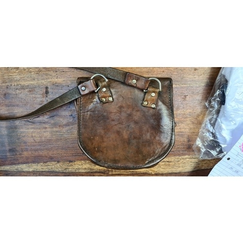 336 - Leather pouch Circa 1900 Came in with holster maybe for Ammo or other bits. Some one also suggested ... 