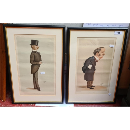 110 - Two Spy prints. Inc Sir Charles Forester MP WIth original Vanity fair page from 28th March 1874 incl... 