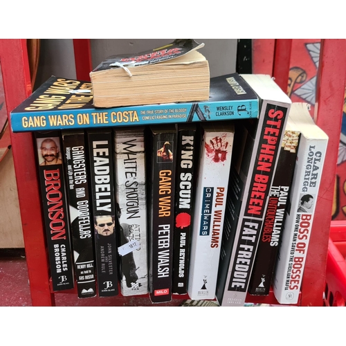 118 - 12 books about true Crime inc Irish and books on the Mafia etc.
