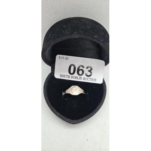63 - Sterling Silver childs ring size G