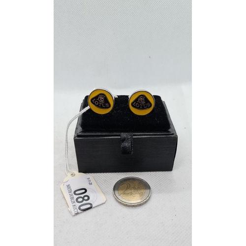 80 - Pair of Lotus cufflinks