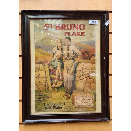89 - St Bruno flake Advertising print.