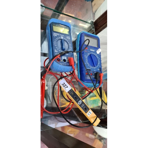 327 - 2 Electrical testers by Draper.