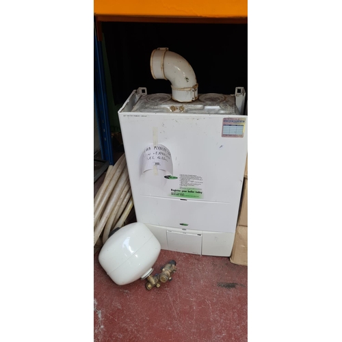 352 - Vokera Mynute 35E  35kw + expansion vesssl 12 liters house boiler and tube.