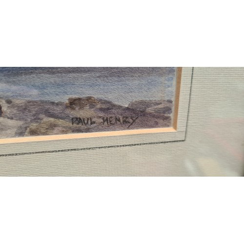 133 - Watercolour of a lake scene signed Paul Henry. I know Paul Henry didnt do a lot of Watercolours and ... 