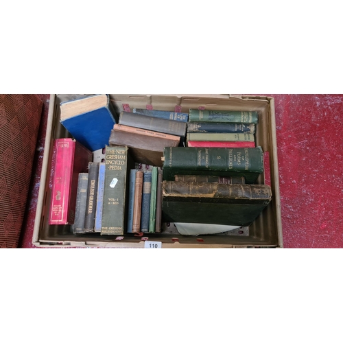 110 - Good box of Antique books, inc the classics.