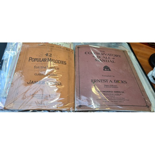 562 - Large Folder with some super Ephemra and sheet music etc. Appox 50 pieces