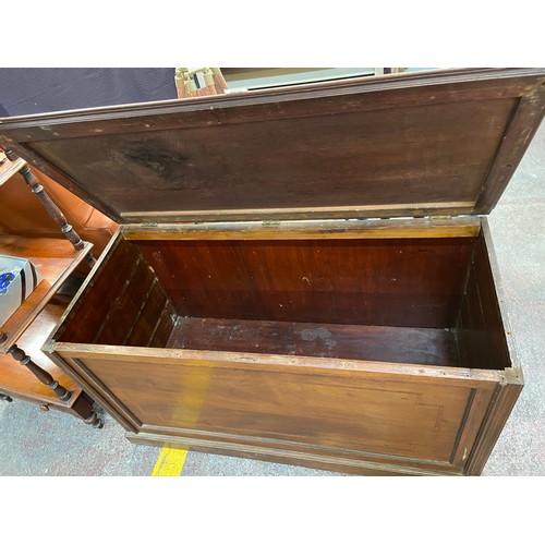 606 - Super large Victorian Mahogany large chest.