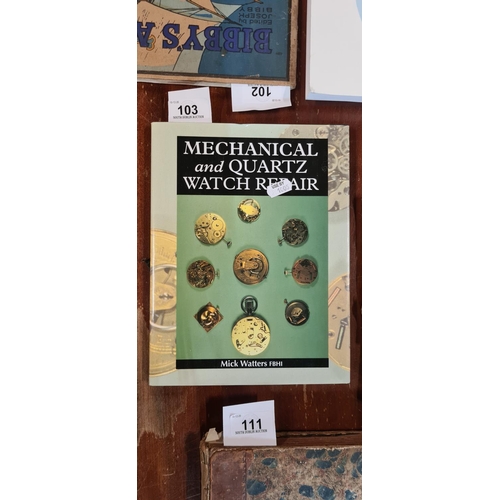 Mechanical and quartz watch repair.