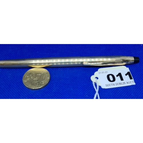 11 - New Cross 14k rolled gold PEN . New old stock. Retail €140 about 20 years ago.