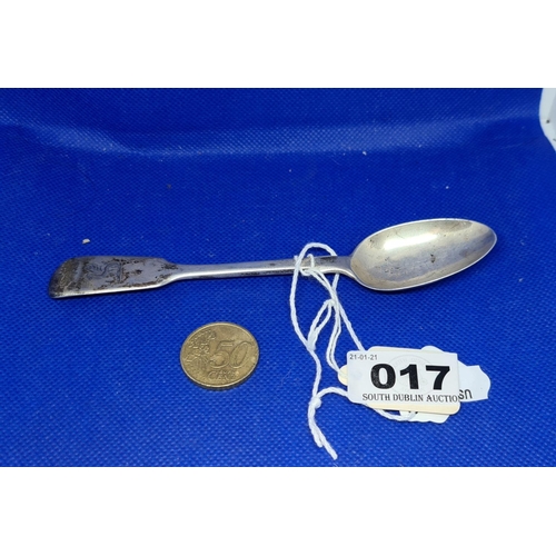 17 - Early hallmarked Silver Victorian young head Spoon 32g