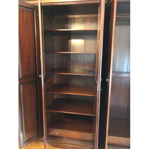 475 - Fabulous Solid Mahogany Large Wardrope. Lots of space For Shoes and bags etc. We have removed it fro... 