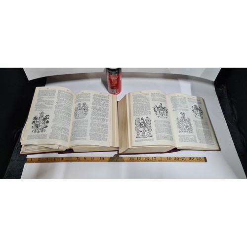 431 - Two large Volumes of Armorial Families Volume 1 and 2. 