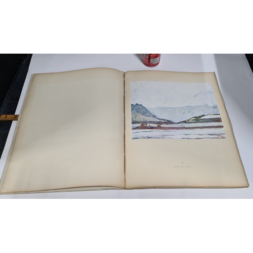 438 - Large Folio, Arturo Tosi. Printed in Italy in 1947 Large folio of the artist work in color prints of... 