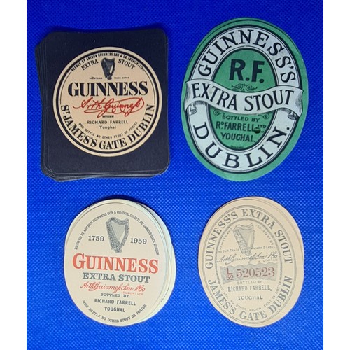 270 - 47 vintage Guinness labels inc rare examples.