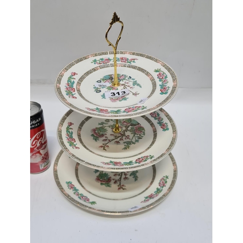 313 - Wedgewood 3 tier cake stand.
33cm tall.