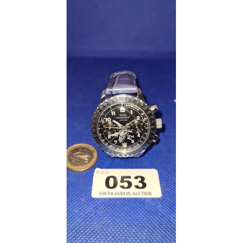 53 - Original Russian Airforce Watch, Alligator KA-50-2 Chronograph 23 jewel watch from 1992, Manual wind... 