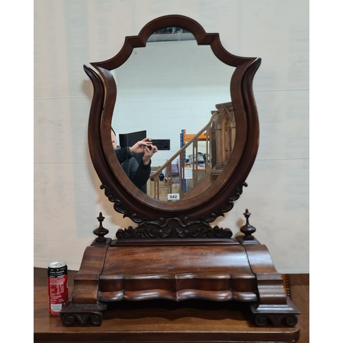 542 - Fabulous Victorian Shiel Dressing mirror with drawers for your knick knacks. Super super example.
W ... 