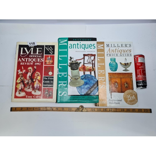 118 - Three books on antique Collectiing and valuing