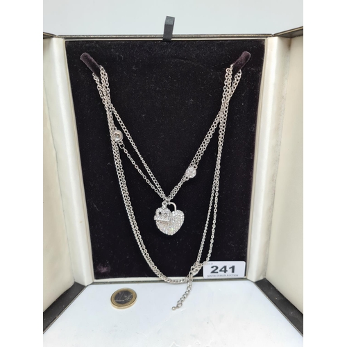 241 - Large designer heart necklace