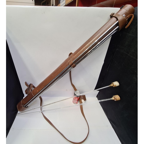 287 - Not sure what this to be honest. Its a super quality long leather tube, with two glass tubes inside ... 